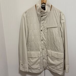 NWOT Paul & Shark Mens Light Beige Yachting Jacket. Size Large.